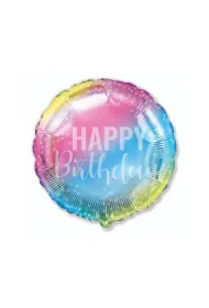 Balon foliowy Birthday gradient 45cm