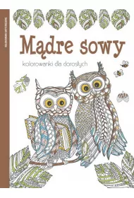 Kolorowanki dla doros�ych. M�dre sowy