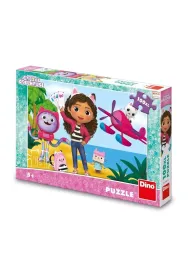 Puzzle maxi XL Koci Domek Gabi Podr�nicy 100el Dino Toys