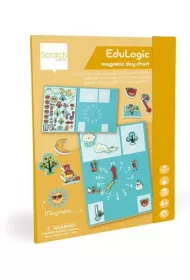 Puzzle Uk�adanka magnetyczna kszta�ty i kolory Zegar Scratch