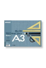 Penword Blok techniczny A3 Premium bia�y 250g 10 arkuszy