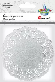 Titanum Serwetki papierowe okr�g�e 11,5 cm 35 szt.