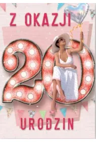 Trend Kartka okoliczno�ciowa Urodziny 20