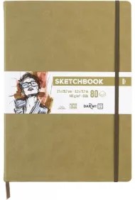 Darwi Szkicownik A4 140g khaki