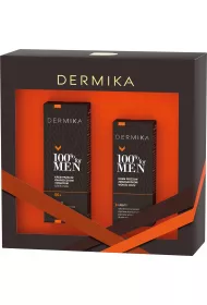 Dermika Zestaw dla mczyzn 100% for Men Krem przeciw zmarszczkom i bruzdom 50+ + Krem przeciw zmarszczkom wok oczu 50 ml + 15 ml