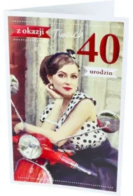 AbCard Kartka okoliczno�ciowa Urodziny 40 P07