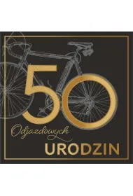 Art Nuvo Karnet kwadrat 50 urodziny m�skie CF-03