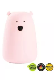 Rabbit&Friends Mi duy lampka silikonowa rowa
