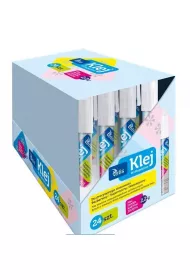 Tetis Klej w dugopisie bezbarwny 24 szt.