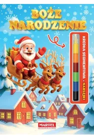 Kolorowanka z kredk� modu�ow� i  naklejkami. Bo�e Narodzenie