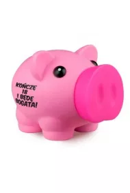 Skarbonka piggy r�owa "ko�cze 18 i b�de bogata" Pan Dragon