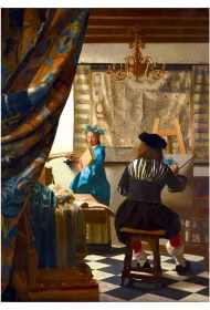 Puzzle 1000 el. Alegoria malarstwa, Johannes Vermeer Bluebird Puzzle