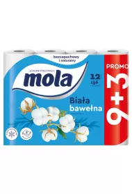 Mola Papier toaletowy Classic White 2-warstwowy 12 szt.