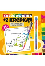 Kolorowanka z kredk� Egzotyczne zwierz�ta