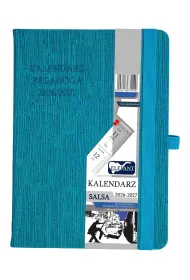Kalendarz pedagoga 2026/2027 Salsa B6 tygodniowy turkusowy