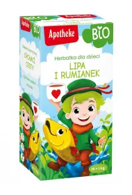 Apotheke Herbatka dla dzieci Lipa, czarny bez, rumianek 20 x 1.5 g Bio