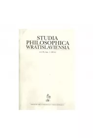 Studia Philosophica Wwratislaviensia 1/2014