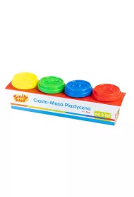 Masa plastyczna 4 kolory 56 g SMILI PLAY 83347 AN Smily Play