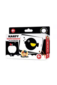 Karty kontrastowe na sznureczku dla dzieci 0+