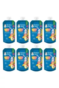 Gerber Junior Deserek banan gruszka jabko brzoskwinia powyej 1+ roku Zgrzewka 8 x 110 g