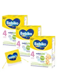 Bebiko Zestaw Junior 4 Odywcza formua na bazie mleka dla dzieci powyej 2. roku ycia + bransoletka gratis 3 x 600 g + 1 szt.