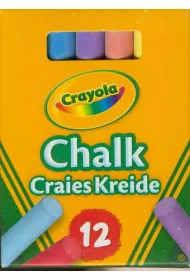 Crayola Kreda niepylca kolorowa 12 kolorw 12 szt.
