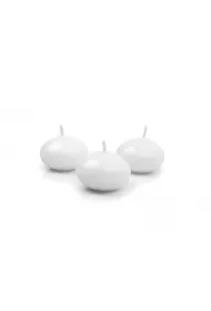 PartyDeco �wieca p�ywaj�ca matowa bia�y 4cm