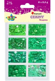 Titanum Cekiny 8 kolor�w x 2,5g 7 mm