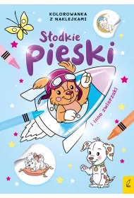 S�odkie pieski i inne zwierzaki. Kolorowanka z naklejkami