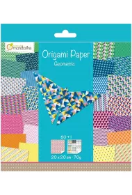 Avenue Mandarine Papier origami Geometria 20 x 20 cm 60 kartek