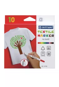 Centropen Marker do tkanin 10 szt.