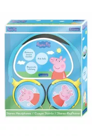 Skadane suchawki przewodowe stereo winka Peppa z gonoci bezpieczn dla dzieci Lexibook HP015PP