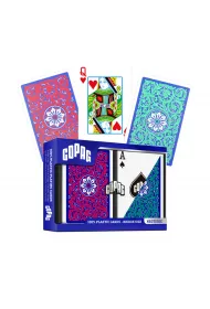 Elite Bridge Size Regular Index, karty do gry, czerwone, zielone Copag
