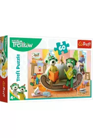 Puzzle 60 el. Wsplne czytanie bajek. Rodzina Treflikw