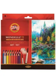 Koh-I-Noor Kredki akwarelowe Mondeluz + p�dzel 3714 72 szt.