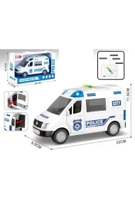 Auto policja �wiat�o d�wi�k 1:16 Madej