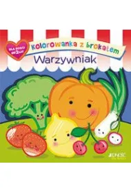 Kolorowanka z brokatem. Warzywniak
