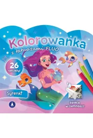 Malowanka 200X190 Kolorowanka z tatua�ami FLUO Syrenki SKRZAT 078909 SK