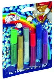 Fiorello Klej brokatowy 6 kolor�w x 6ml