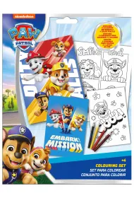 KIDS EUROSWAN Zestaw do kolorowania z kredkami Paw Patrol PW20004