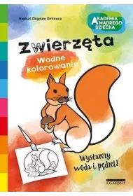Zwierzta. Akademia Mdrego Dziecka. Wodne kolorowanie