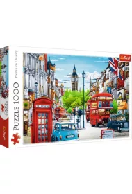 Puzzle 1000 el. Ulica Londynu Trefl