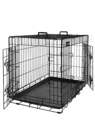 Songmics Transporter skadany dla psa 91 cm metalowy czarny
