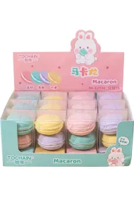 Tochain Gumka do o��wka Macaron 2szt mix