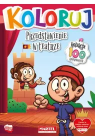 Przedstawienie w teatrze. Koloruj