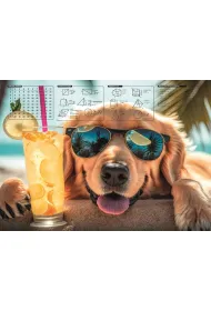 Panta Plast Mata na biurko z nadrukiem chillout dog