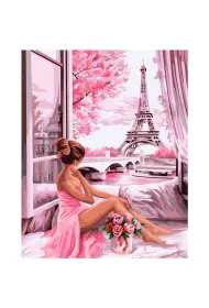 Koh-I-Noor Malowanie po numerach - Dziewczyna z r�ami 40x50cm