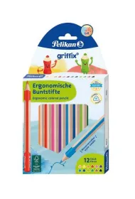 Pelikan Kredki o��wkowe tr�jk�tne Griffix 12 szt.