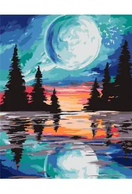 ArtiFly Malowanie po numerach - Pe�nia ksi�yca 40x50cm