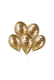 Balony �yrafa shiny z�ote 33cm 50 szt